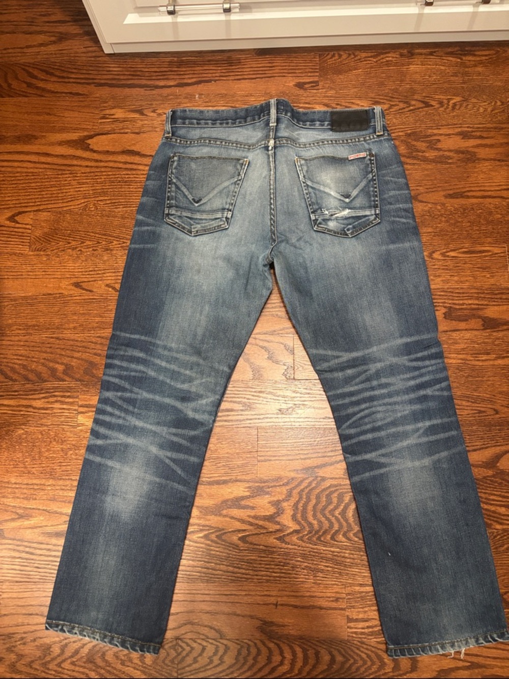 Hudson Jeans Men’s Faded Blue Straight Leg Denim